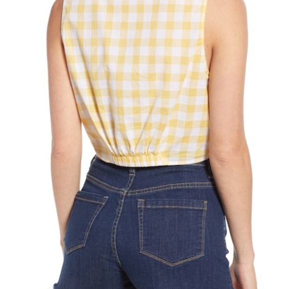 Lush Gingham Tie Top - Picture 2 of 2